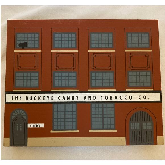 1988 The Cat’s Meow Tradesman Series Lot of 5 Wooden Buildings – Signed Faline - Picture 5 of 7